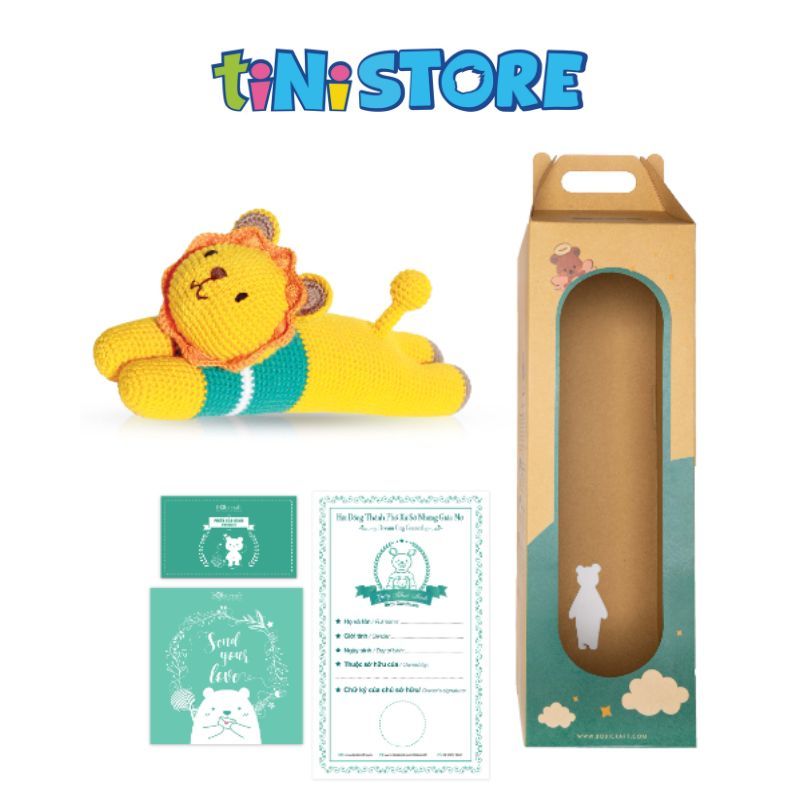 Thú bông len Bobicraft Sư tử Leo lười