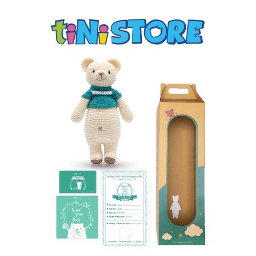 Thú bông len Bobicraft Gấu Bobbie mũm mĩm