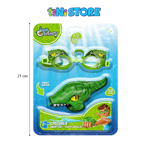  Bộ đồ chơi phun nước kèm kính bơi AQUA CREATURES hình chú sấu 