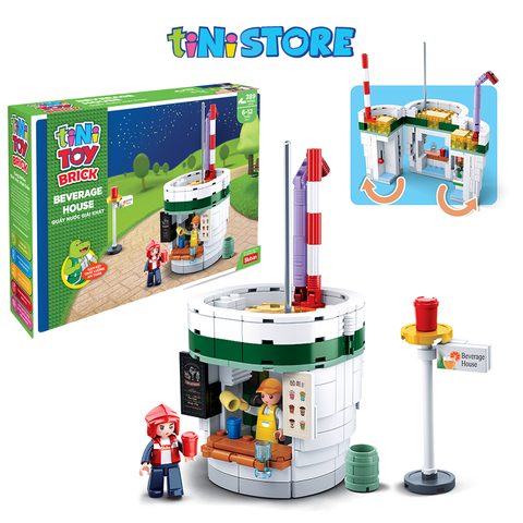  Đồ chơi lắp ráp quầy nước giải khát TINITOY BRICK (289 pcs) 