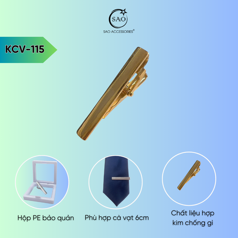 Thanh Kẹp Cà Vạt 4cm (KCV115)