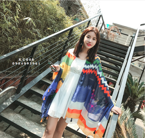 Khăn Choàng Linen Thổ Cẩm (KC008)