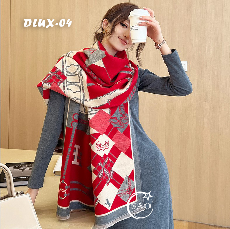 Khăn Choàng Dạ Cashmere Cao Cấp (DLUX04)