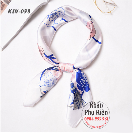 Khăn Lụa Vuông Hàn Quốc (KLV075)