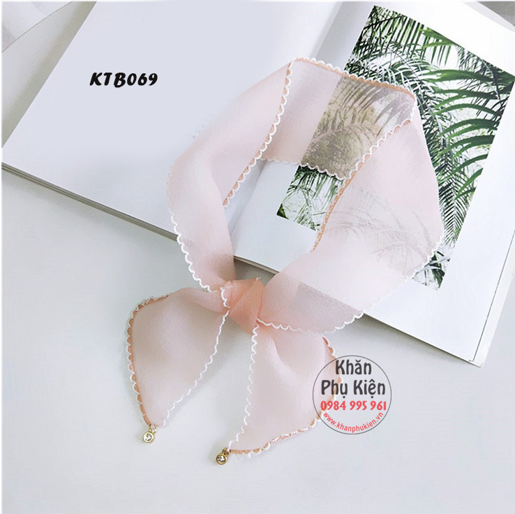 Khăn Turban Dài Lưới Chấm Bi - Mã KTB069