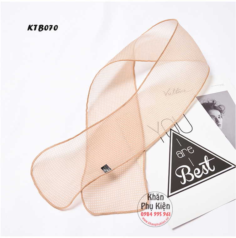 Khăn Turban Dài Lưới Chấm Bi - Mã KTB070