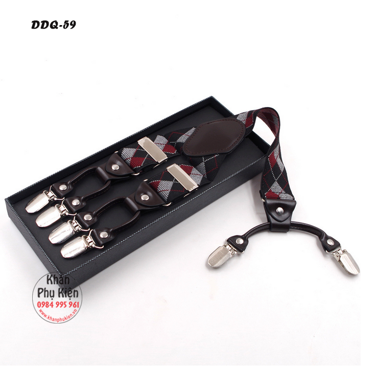 Dây Đeo Quần Chữ Y 6 Kẹp (DDQ59)
