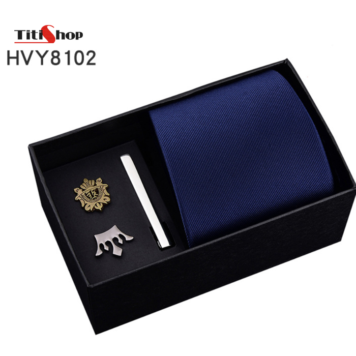 Bộ Cà Vạt Nam 4 Trong 1 HVY8102
