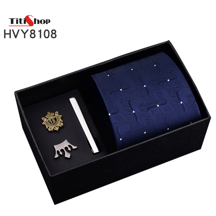 Bộ Cà Vạt Nam 4 Trong 1 HVY8108