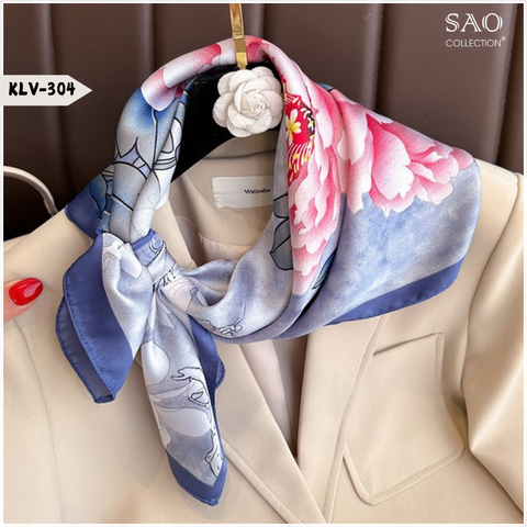 Khăn Lụa Vuông Phong Cách Hàn Quốc (KLV304)