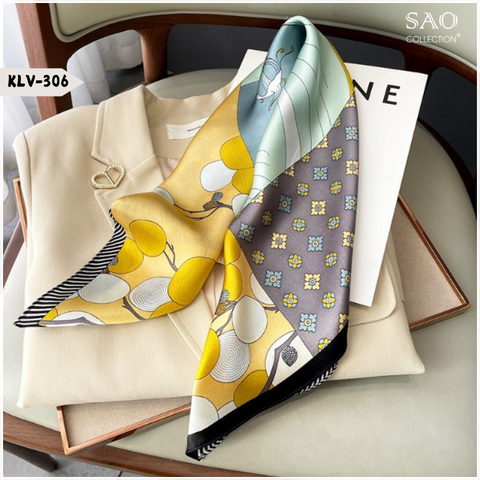 Khăn Lụa Vuông Phong Cách Hàn Quốc (KLV306)