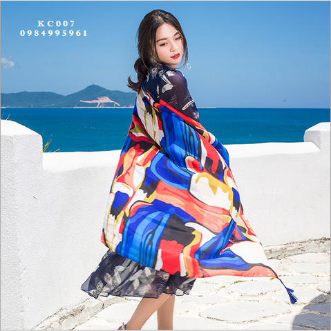 Khăn Choàng Linen Thổ Cẩm (KC007)