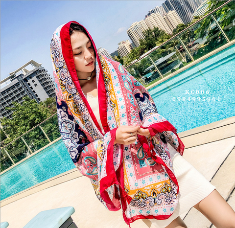 Khăn Choàng Linen Thổ Cẩm (KC006)