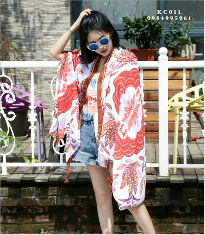Khăn Choàng Linen Thổ Cẩm (KC011)