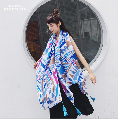 Khăn Choàng Linen Thổ Cẩm (KC012)