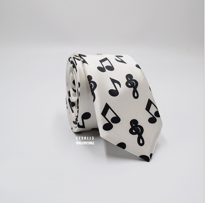 Cà Vạt Unisex Bản Nhỏ Họa Tiết Độc - Mã CVN0115