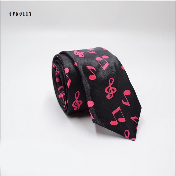 Cà Vạt Unisex Bản Nhỏ Họa Tiết Độc - Mã CVN0117