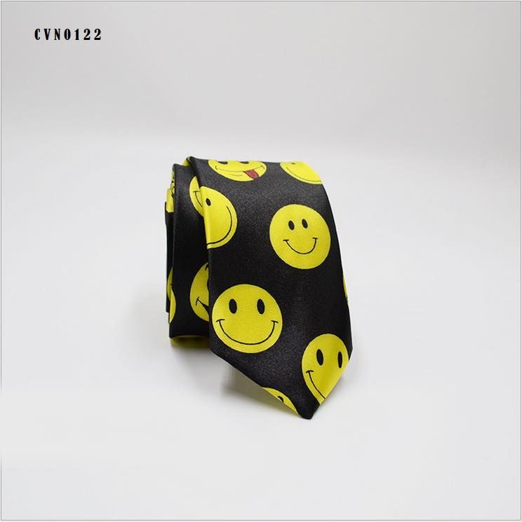 Cà Vạt Unisex Bản Nhỏ Họa Tiết Độc - Mã CVN0122