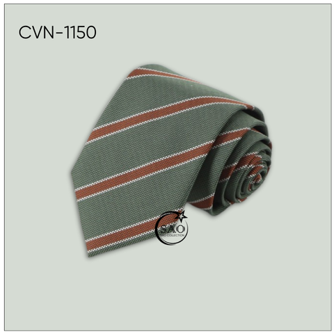 Cà Vạt Lụa Tổng Hợp Bản Lớn Hoạ Tiết Kẻ Sọc Sang Trọng Dành Cho Nam (CVN1150)
