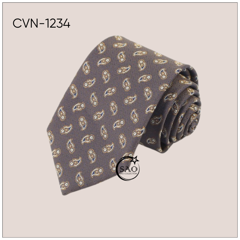 Cà Vạt Lụa Tổng Hợp Bản Lớn Hoạ Tiết Sang Trọng Dành Cho Nam (CVN1234)