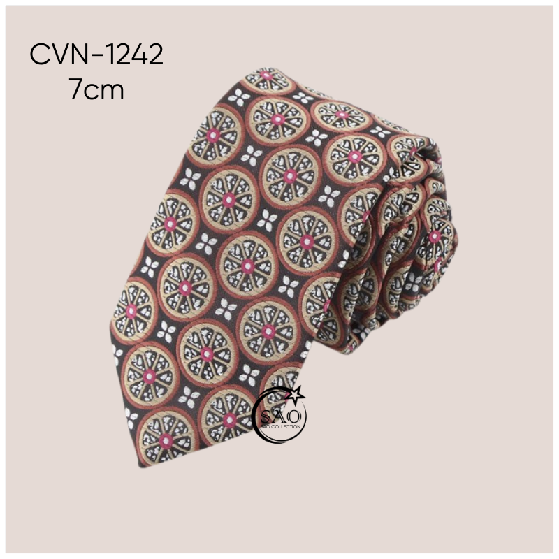 Cà Vạt Lụa Tổng Hợp Bản Lớn Hoạ Tiết Sang Trọng Dành Cho Nam (CVN1242)