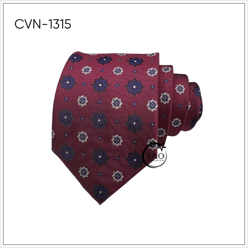 Cà Vạt Lụa Tổng Hợp Bản Lớn Hoạ Tiết Sang Trọng Dành Cho Nam (CVN1315)