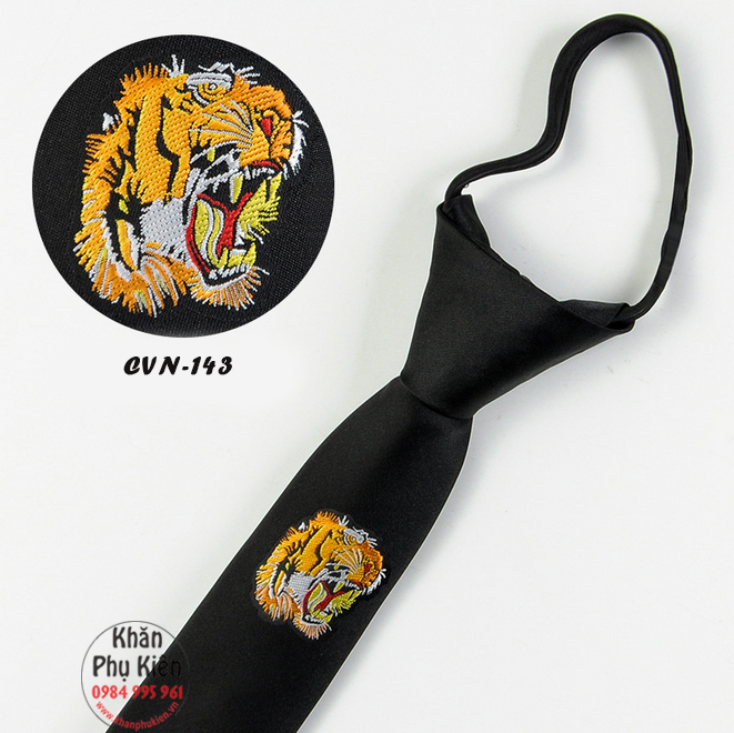 Cà Vạt Nam Thắt Sẵn - CVN143 (5cm)