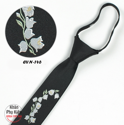 Cà Vạt Nam Thắt Sẵn - CVN146 (5cm)