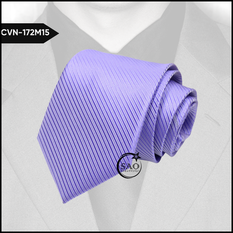 Cà Vạt Lụa Nam Bản 8cm Sọc Gân Sang Trọng Lịch Lãm Đẳng Cấp (CVN172)