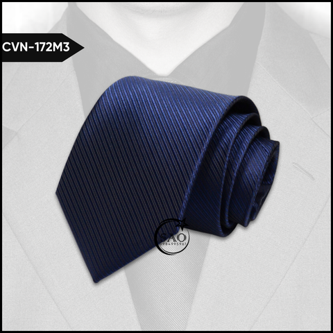 Cà Vạt Lụa Nam Bản 8cm Sọc Gân Sang Trọng Lịch Lãm Đẳng Cấp (CVN172)