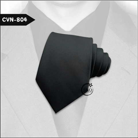 Caravat Cà Vạt Nam Hàn Quốc Tự Thắt Bản 8cm Màu Đen (CVN804)