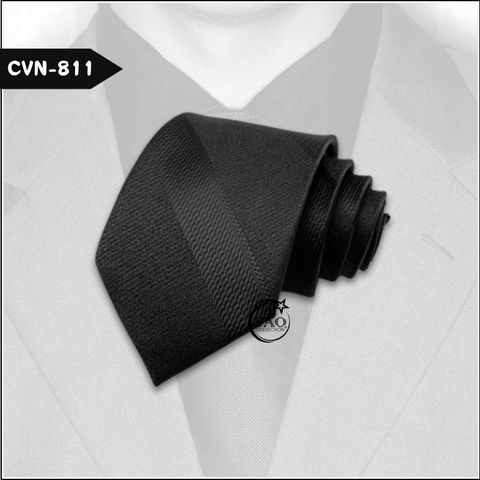 Caravat Cà Vạt Nam Hàn Quốc Tự Thắt Bản 8cm Màu Đen (CVN811)