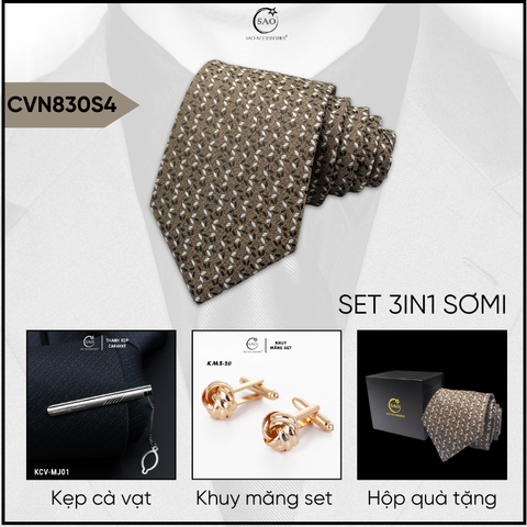 Combo Cà Vạt Nam 3in1 (CVN830S4)