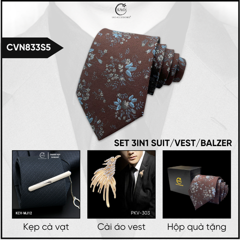Combo Cà Vạt Nam 3in1 (CVN833S5)