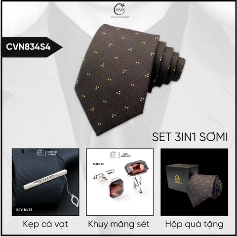 Combo Cà Vạt Nam 3in1 (CVN834S4)