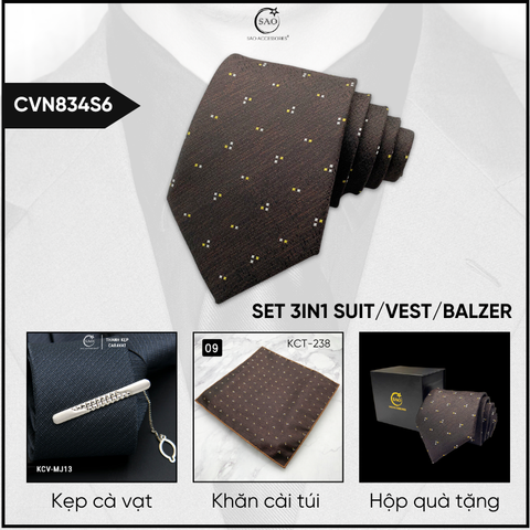 Combo Cà Vạt Nam 3in1 (CVN834S6)