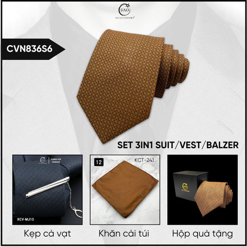 Combo Cà Vạt Nam 3in1 (CVN836S6)