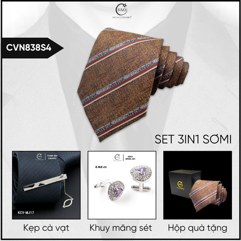 Combo Cà Vạt Nam 3in1 (CVN838S4)