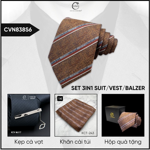 Combo Cà Vạt Nam 3in1 (CVN838S6)