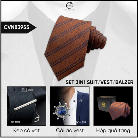 Combo Cà Vạt Nam 3in1 (CVN839S5)