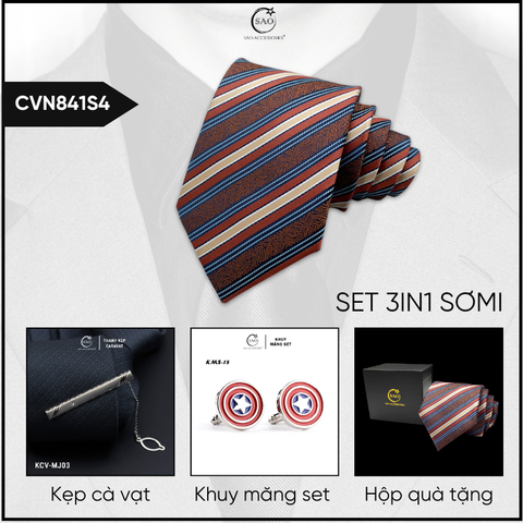 Combo Cà Vạt Nam 3in1 (CVN841S4)