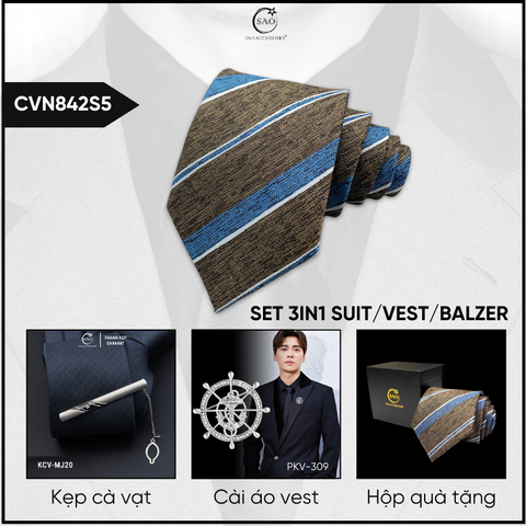 Combo Cà Vạt Nam 3in1 (CVN842S5)