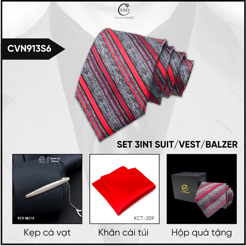 Combo Cà Vạt Nam 3in1 (CVN913S6)