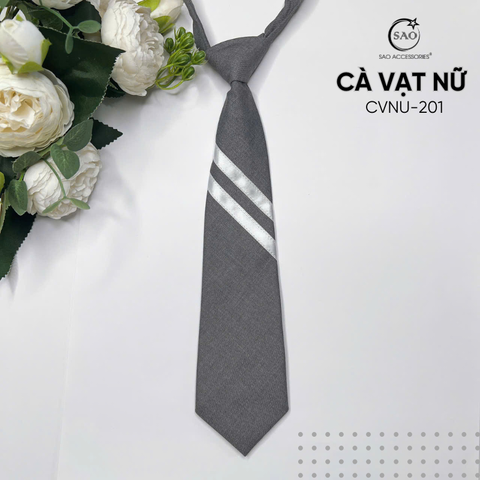 Caravat Cà Vạt Nữ Thời Trang Uniex Phối Kiểu Trẻ Trung Sành Điệu