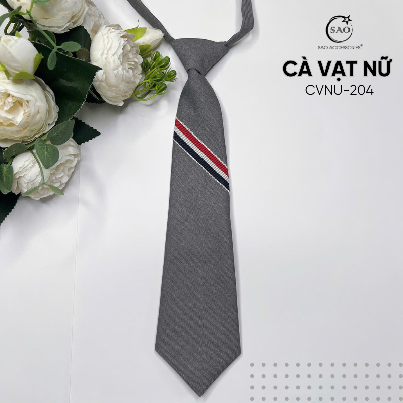 Caravat Cà Vạt Nữ Thời Trang Uniex Phối Kiểu Trẻ Trung Sành Điệu (CVNU204)