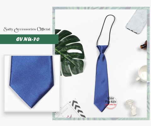 Caravat Cà Vạt Nữ Ngắn Thắt Sẵn Công Sở (CVNU70)