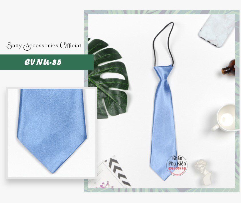 Caravat Cà Vạt Nữ Ngắn Thắt Sẵn Công Sở (CVNU85)