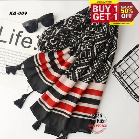 Khăn Choàng Linen Thổ Cẩm (KC009)