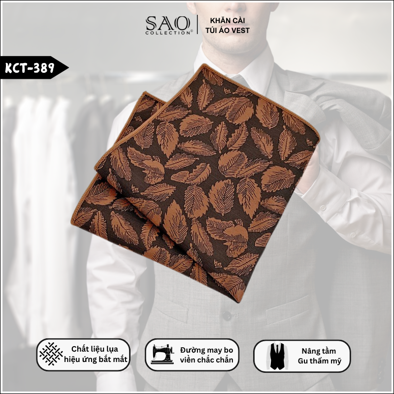 Pocket Square Nam Cho Nam Giới Yêu Đẹp (KCT389)