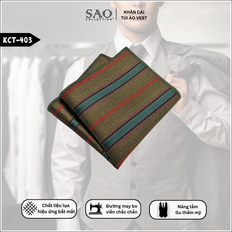 Khăn Cài Ngực Áo Vest Nam Đi Dự Hội Thảo (KCT403)